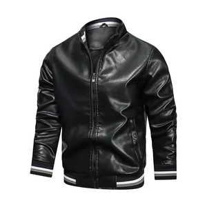 XERET SPORTS Men <b>Winter</b> <b>Leather</b> <b>Jacket</b> Premium Sheep Skin Custom OEM Logo Biker Style High Quality Waterproof High Street - Product Image 4