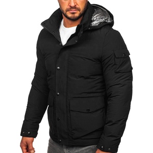 Chaqueta Acolchada Personalizada OEM Ultraligera, Reversible, Impermeable, Transpirable y Ecológica, con Capucha, Cuello con Capucha, Material de Lona Resistente al Viento para Hombre - Product Image 1