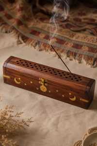 Quemador de Incienso Duradero con Diseño de Estrella Recortada, Acabado Natural, Hecho a Mano, Personalizable, Quemador y Difusor de Aroma de Madera - Product Image 6