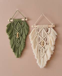 <b>Large</b> bohemian style macrame <b>wall</b> hanging to bring texture and softness to cold modern apartment interiors - Product Image 1