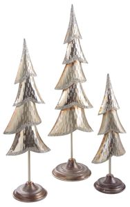 Escultura Decorativa de Reno de Metal Plateado de Diseño Vintage, Adorno Navideño o de Boda de Estilo Moderno Hecho a Mano con Base de Madera - Product Image 2