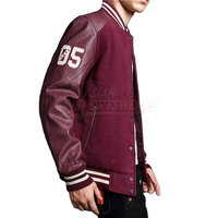 Chaquetas Varsity de Cuero Estilo Minimalista, Color y Logotipo Personalizados, Prenda de Moda Ecológica y Transpirable para Invierno, Venta al Por Mayor
