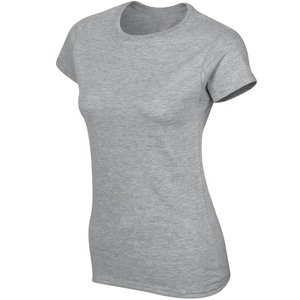 ที่กําหนดเองผ้าฝ้าย95% 5%อีลาสเทนสลิมฟิตผู้หญิงเสื้อยืดชุดเสื้อลูกเรือคอฮิปฮอปเซ็กซี่ติดตั้งสุภาพสตรีท็อปส์อุปกรณ์ด้านนอก - Product Image 3