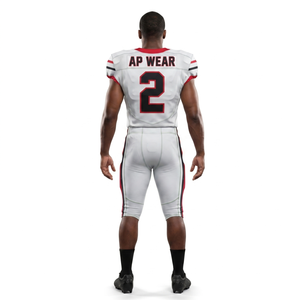 Conjunto de Uniforme de Fútbol Americano Personalizado OEM, Pantalones de Malla Gruesa con Spandex para Jóvenes y Hombres, Nombre del Equipo, Venta al Por Mayor - Product Image 2
