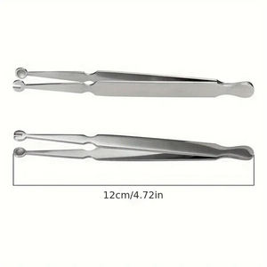 Pince à épiler de haute précision pour bijoux corporels, en acier inoxydable chirurgical, pour piercing du nez, des oreilles, du nombril - Product Image 2