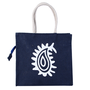 Most Selling Stylish <b>Canvas</b> <b>Tote</b> Bag with White Printed Pattern Rope Handles Minimalist Style for Shopping Available For Sale - Product Image 4