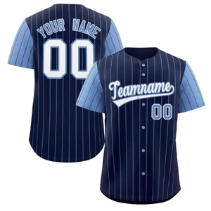 ODM NEW Customized Front 100% Polyester Light Weight Quick Dry Breathable Half Sleeve <b>Baseball</b> Jersey Cheap Price Wholesale - Product Image 2