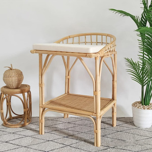 Mesas de cambio de pañales de ratán natural, muebles funcionales para bebés, mesa de cambio a bajo precio. - Product Image 4