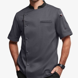 Professional Modern Restaurant Uniforms Designs <b>White</b> <b>Chef</b> <b>Jacket</b> Coat Long Sleeve <b>Chef</b> Uniform With Custom logo - Product Image 1
