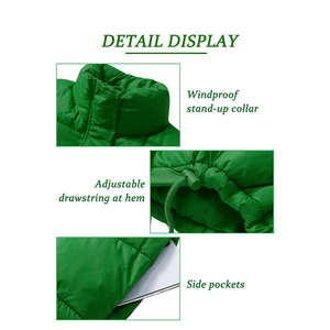 Side Pockets & Adjustable Waist Women's <b>Puffer</b> <b>Jacket</b> New Style Hip Hop Fashion Wear Clothes Stand Collar <b>Crop</b> <b>Puffer</b> <b>Jackets</b> - Product Image 3