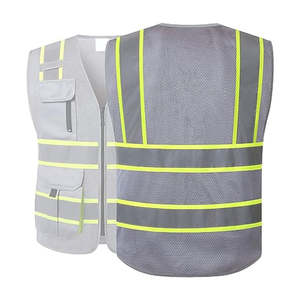 Chaleco de Seguridad para Hombre, Alta Visibilidad, Reflectante, Transpirable, Resistente, para Tráfico, Sitio Industrial, Trabajo al Aire Libre - Product Image 2