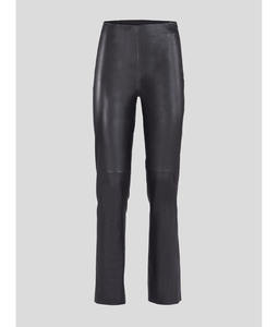 Pantalones de Cuero para Mujer, Nueva Colección de Invierno, Estilo Urbano Personalizado, Cintura Media, Pierna Ancha, Color Personalizado - Product Image 5