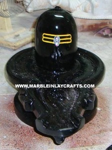 Shiv Lingam de mármol negro - Product Image 3