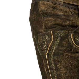 กางเกงหนังบาวาเรียนคุณภาพพรีเมียม ทนทานสูง ระบายอากาศได้ดี ผลิตจากหนังแท้ 100% สำหรับผู้ชาย พร้อมตัวเลือกปรับแต่งได้ เหมาะสำหรับกิจกรรมกลางแจ้ง - Product Image 3