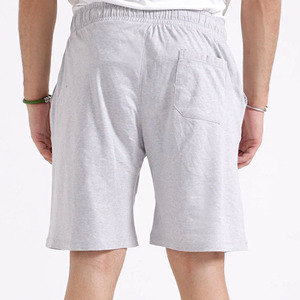 กางเกงขาสั้นผู้ชายสำหรับฤดูร้อน ผ้าฝ้ายคุณภาพสูง ระบายอากาศได้ดี เอวกลาง มีเชือกผูก - Product Image 4