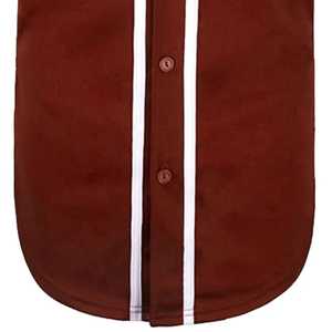 Camiseta de Béisbol para Hombre, Manga Corta, Color Sólido, Cierre de Botones, Transpirable, Poliéster, Corte Regular, Ropa Deportiva para Adultos - Product Image 6