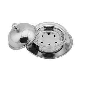 Station de petit-déjeuner en acier inoxydable, boîte à beurre avec couvercle, boîte de rangement pour beurre, pour comptoir de cuisine, table à manger - Product Image 1