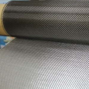 Tissu en fibre de carbone Weave Lock argenté, uni - Product Image 1