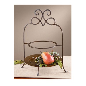 Strong Iron Metal Plate Stand For <b>Large</b> Decorative Plates With Anti Slip Base For <b>Safe</b> Display Use - Product Image 2