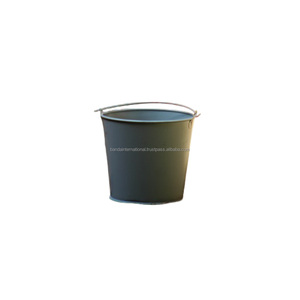 Maceta redonda de hierro con hermoso diseño y acabado de color naranja para cepilladora redonda de metal para jardín - Product Image 6