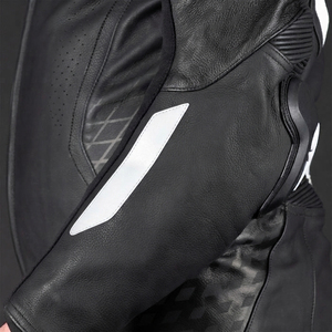 Traje de Motociclista de Cuero Negro, Diseño OEM/ODM, Nuevo y Moderno, Personalizado, al por Mayor, Hecho de Cuero Genuino - Product Image 4