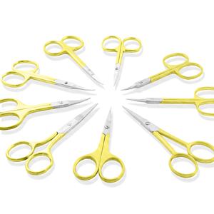 Ciseaux de pansement médical professionnel lame incurvée outil de soin de beauté ciseaux de pansement chirurgical avec dissolvant de peau morte à pointe pointue - Product Image 4