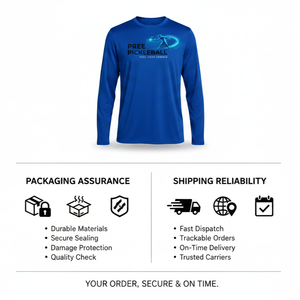 T-shirt de pickleball à manches longues OEM, protection UV, séchage rapide, performance sportive, logo personnalisé, OEM ODM, marque privée - Product Image 1