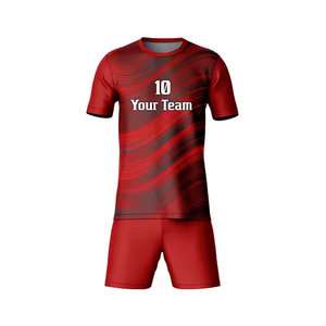 Uniforme Profesional de Fútbol, Conjunto de Camiseta y Pantalones Cortos, Ropa Deportiva Transpirable, Tejido de Secado Rápido, Atuendo Cómodo para Equipo - Product Image 2