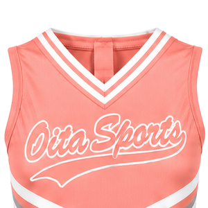 Customized Coral Cheer <b>Shirt</b> Sleeveless Team Sportswear Athletic Top Practice Training Competition Uniform Performance Apparel - Product Image 6
