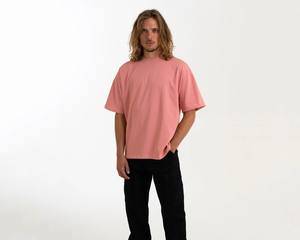 เสื้อยืดโอเวอร์ไซส์ผ้าฝ้ายแท้ 100% น้ำหนักเบา สไตล์วินเทจ ทรงหลวม พิมพ์ลายฟอกสี สำหรับผู้ชาย - Product Image 6