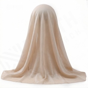 Voile Hijab en Viscose Froissée Tendance Couleurs Personnalisables, Crêpe Scintillant, Écharpe Hijab pour Femme Musulmane, Doux, Respirant, Premium, Élégant et Confortable - Product Image 4