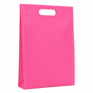 Bolsa de Compras Ecológica Rosa Premium, Tipo D-Cut, Resistente, para Tiendas y Boutiques - Product Image 4
