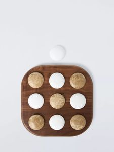 Best Seller <b>Marble</b> Tic Tac Toe <b>Game</b> Board with Gold Pieces Luxury Modern Tabletop Decor Gift for Adults Contemporary Home Accent - Product Image 3