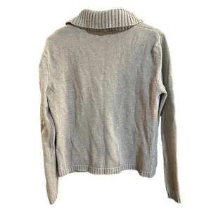 Cardigan gris en laine pour homme à col châle, manches longues, bouton unique, couleur unie, idéal pour l'automne, anti-boulochage, épaisseur standard - Product Image 2