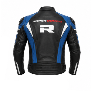 Strong Stitching Leather Motorbike <b>Jackets</b>-Waterproof Anti-UV Protective <b>Jacket</b> for Men's <b>Summer</b> Full Sleeve <b>Motorcycle</b> Riding - Product Image 6