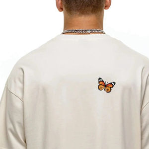 Camiseta Personalizada para Hombre, Talla Grande, 100% Algodón, Estilo Urbano, Hombros Caídos, Camiseta de Gran Peso - Product Image 3