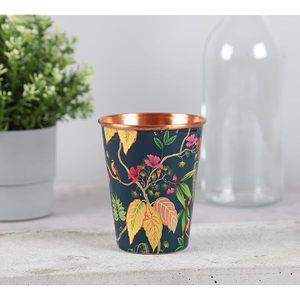 Vaso de Cobre Antiguo de Lujo, Hecho a Mano y Grabado, para Bienestar Ayurvédico y Gastronomía Fina, Vaso Tradicional para Bienestar - Product Image 2