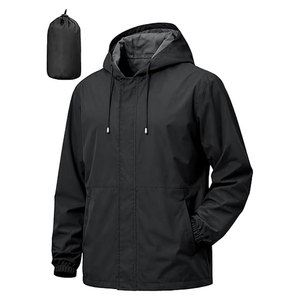 Men's Rain <b>Jacket</b> Waterproof Windbreaker Raincoat Hooded Lightweight Packable Outdoor <b>Cycling</b> Running Hiking Golf Travel - Product Image 1