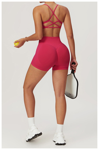 Shorts Deportivos Personalizados de Cintura Alta, Ajustados, con Efecto Push-Up, Sin Costuras, para Yoga y Gimnasio - Product Image 3