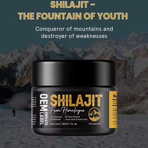 Private <b>Label</b> Top Selling Himalayan Shilajit Resin with 82% Fulvic Acid Bulk Supplier 100% Pure Shilajit 30g for Men and Women - Product Image 6