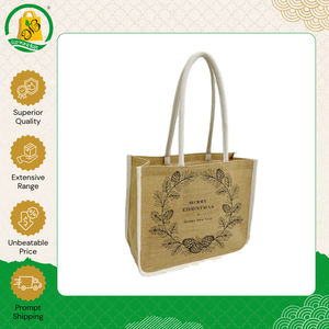 Bolsas de Compras de Yute Estampadas a la Moda, Hechas a Mano, de Primera Calidad, para Uso Diario, para Mujeres, para Compradores Serios - Product Image 3