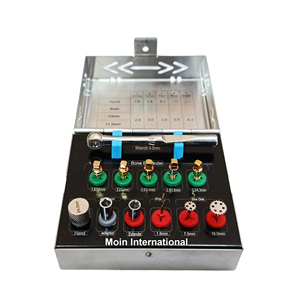 ชุดอุปกรณ์ขยายกระดูกสำหรับรากฟันเทียม 12 ชิ้น ชุดเครื่องมือขยายกระดูกสแตนเลสความแม่นยำสูง ชุดเครื่องมือสำหรับรากฟันเทียม - Product Image 1