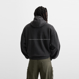 Vente en gros Pulls à capuche Sweats à capuche personnalisés Logo personnalisé Poids lourd Sweats à capuche pour hommes vierges - Product Image 2
