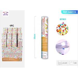 Striscione di Carta Lungo 30CM Multicolore e Coriandoli Eco-Friendly & Eleganti che Brillano Istantaneamente - Fiore Regalo 5x2cm - Product Image 1