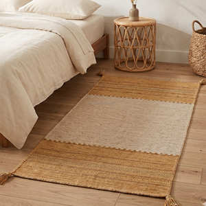 Modern Abstract Kilim Bedroom Rug Handbraided Eco-Friendly PET Friendly Non-Slip Low Pile Kilim Flatweave Area Rug FROM India - Product Image 1