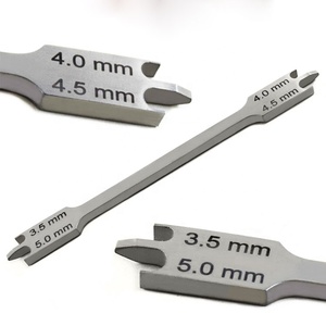 Jauge de hauteur de bracket en acier inoxydable 0,18 mm – Instrument de mesure orthodontique pour une pose précise des brackets - Product Image 1