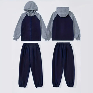 ชุดวอร์มมีฮู้ดสำหรับเด็กชุดวอร์มกีฬากางเกงวิ่งแบบลำลอง - Product Image 2