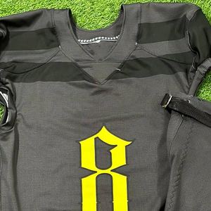 Uniforme Deportivo Transpirable con Impresión Personalizada OEM, Uniforme de Fútbol Americano con Mangas Cortas, Tallas Grandes, Muy Popular - Product Image 3