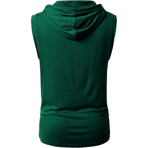 Sudadera con Capucha sin Mangas para Hombre, Sudadera Deportiva de Algodón Premium para Gimnasio, Ropa Deportiva Personalizada de Fábrica, Sudadera con Logotipo Personalizado para Hombre - Product Image 4