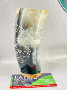 Custom Engraving Ox Horn Vodka Shot <b>Glass</b> 60ml Viking Buffalo Horn Tequila Shots <b>Glasses</b> From Falak World Export - Product Image 4